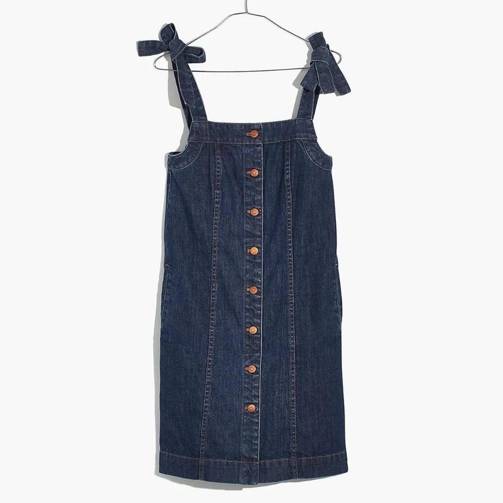 Madewell Denim Mini Dress Shoulder Strap